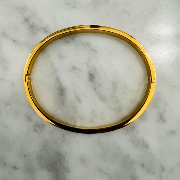 Womens Hinged Crystal Bangle Bracelet With Cubic Zirconia - Picture 5 of 10